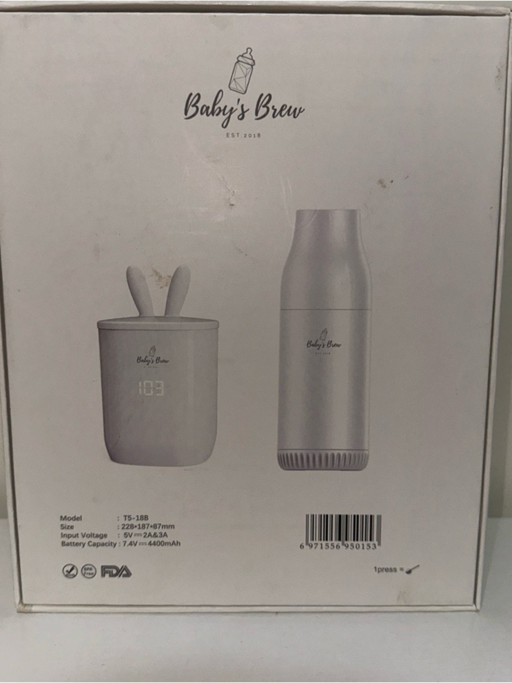 Baby's Brew White Bottle Warmer - Picture 7 of 7